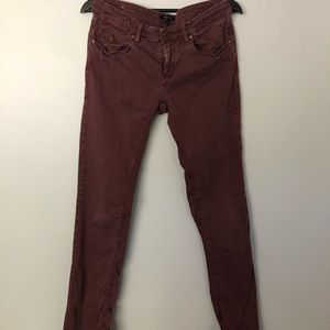 Burgundy chinos